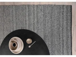 Vente-unique Woonkamertapijt-Ganga Vloerkleed 300X200 Cm Wol Grijs.