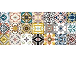 OZAIA Gangtapijt-Gangtapijt Van Vinyl Met Vloertegelmotief Rica - 66 X 160 Cm - Meerkleurig