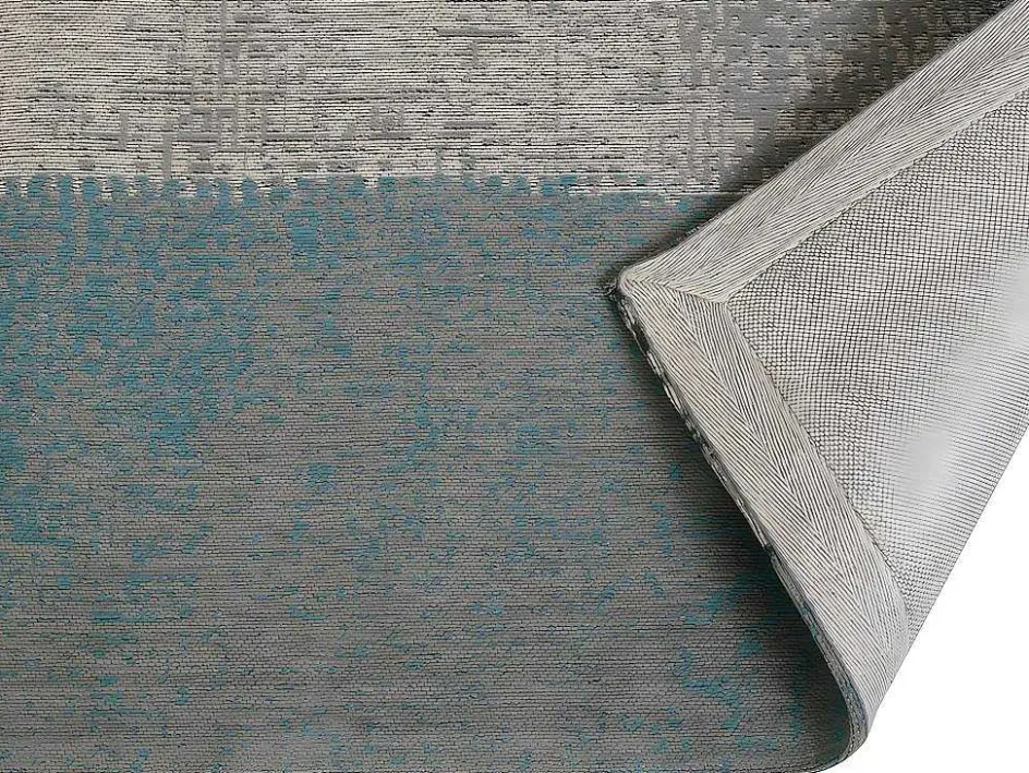 OZAIA Gangtapijt-Gangtapijt Vintagestijl Turin - 100% Polyester - 80 X 200 Cm - Grijsblauw