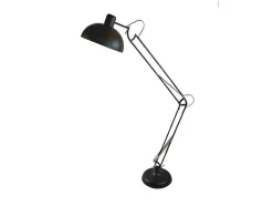 Vente-unique Staande Lamp-Gearticuleerde Staande Lamp Giant - Zwart - H182 Cm