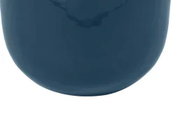 OZAIA Decoratieobject Voor Binnen-Geemailleerde Metalen Vaas - D. 29 X H. 36 Cm - Messing Afwerking - Groenblauw - Klaudia