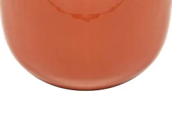 OZAIA Decoratieobject Voor Binnen-Geemailleerde Metalen Vaas - D. 29 X H. 36 Cm - Messing Afwerking - Terracotta - Klaudia