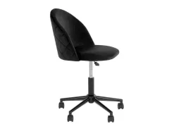 House Nordic Bureaustoel-Geneve Kantoorstoel Velour Zwart, Zwart.