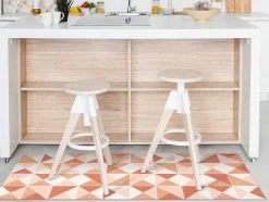 OZAIA Gangtapijt-Geometrisch Gangtapijt Van Vinyl - 66 X 160 Cm - Oranje - Myrala