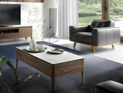 Angel Cerda Fauteuil Leer-Gestoffeerde Fauteuil Capitone Rundleder 5037
