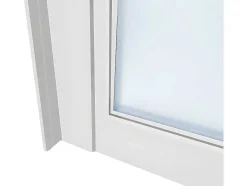 Vente-unique Glazen Binnenraam-Glazen Binnenraam Bayview In Aluminium Met Witte Poedercoating - 180X105 Cm