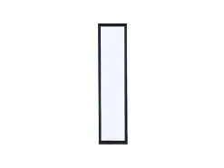 Vente-unique Glazen Binnenraam-Glazen Binnenraam In Aluminium Met Poedercoating - 30 X 130 Cm - Zwart - Bayview