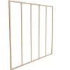 Vente-unique Glazen Binnenraam-Glazen Binnenraam Van Gepoederlakt Aluminium 180 X 130 Cm Lichte Houtkleur Bayview