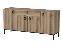EPIKASA Buffetkast-Gloria Multifunctioneel Kabinet, Walnoot, 160X42X75 Cm,