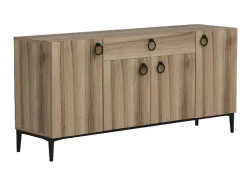 EPIKASA Buffetkast-Gloria Multifunctioneel Kabinet, Walnoot, 160X42X75 Cm,