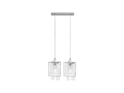 EPIKASA Hanglamp-Gracja Hanglamp, Chroom, 33X13X130 Cm,