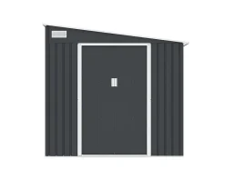 EXPERTLAND Tuinhuis-Grijs Metalen Tuinhuisje Van Gegalvaniseerd Antracietkleurig Staal 4,97 M - Daustin