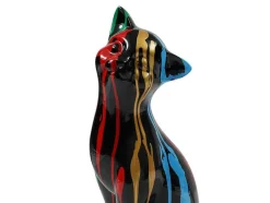 OZAIA Standbeeld-Groot Kattenstandbeeld Van Hars L24 X B13 X H53 Cm Meerdere Kleuren Miniria