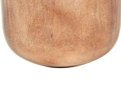 OZAIA Decoratieobject Voor Binnen-Grote Geemailleerde Metalen Vaas - D. 30 X H. 82 Cm - Terracotta En Koperblad - Perlin