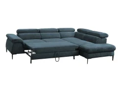 PASCAL MORABITO Speciale Modellen Zitbanken & Fauteuils-Grote Hoekslaapbank Sepina Van - Stof - Nachtblauw - Hoek Rechts