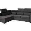 Vente-unique Speciale Modellen Zitbanken & Fauteuils-Grote Slaapbank Met Hoek Links In Antraciet Stof Larica