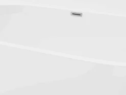 Shower & Design Halfvrijstaand Bad-Halfvrijstaand Bad - 175 Liter - 130 X 71,5 X 58 Cm - Wit - Acryl - Divina