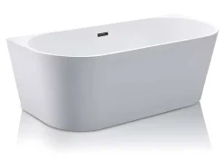 Shower & Design Halfvrijstaand Bad-Halfvrijstaand Bad Divina -200L - 150X75X58Cm - Wit