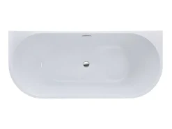 Shower & Design Halfvrijstaand Bad-Halfvrijstaande Badkuip Divina - 170 X 75 X 58 Cm - 245L- Wit