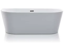Shower & Design Halfvrijstaand Bad-Halfvrijstaande Badkuip Divina - 170 X 75 X 58 Cm - 245L- Wit