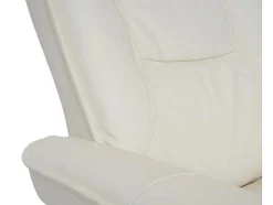 Vente-unique Fauteuil Leer-Halifax Fauteuil, Creme, Honingkleurig