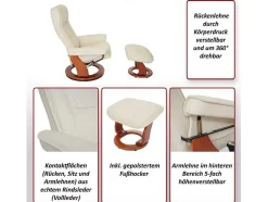 Vente-unique Fauteuil Leer-Halifax Fauteuil, Zwart, Honingkleurig