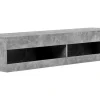 ModernLuxe Tv-Meubel-Hangend Tv-Meubel 140 Cm Met Led - Grijs