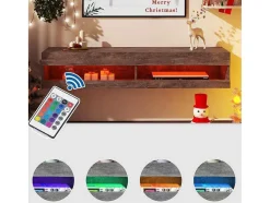ModernLuxe Tv-Meubel-Hangend Tv-Meubel 140 Cm Met Led - Grijs