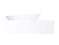 Shower & Design Muurkast Badkamer-Hangende Vaste Wastafel Met Handdoekhouder - Wit - L100 X B54 X H20 Cm - Yumiko
