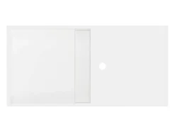 Shower & Design Muurkast Badkamer-Hangende Wastafel Met Nis - Wit - L80 X B40 X H20 Cm - Goyoko