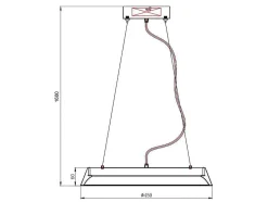 OZAIA Hanglamp-Hanglamp Met Ledverlichting Van Metaal En Aluminium - D45 Cm - Wit En Naturel - Derry