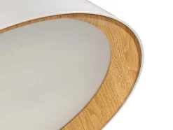 OZAIA Hanglamp-Hanglamp Met Ledverlichting Van Metaal En Aluminium - D45 Cm - Wit En Naturel - Derry