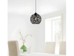OZAIA Hanglamp-Hanglamp Met Verstelbare Hoogte Celindra - D. 25 X H. 39/119 Cm - Zwart