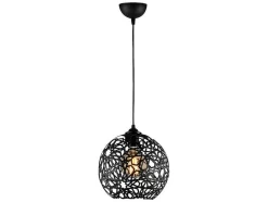 OZAIA Hanglamp-Hanglamp Met Verstelbare Hoogte Celindra - D. 25 X H. 39/119 Cm - Zwart