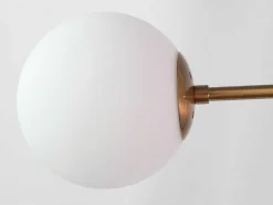 OZAIA Hanglamp-Hanglamp Van Glas En Metaal - D90 X H182 Cm - Goud - Kenora
