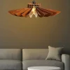 OZAIA Hanglamp-Hanglamp Van Mdf - D. 68 Cm X H. 50 Cm - Walnootkleur - Farita