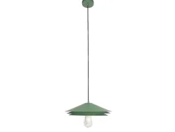 OZAIA Hanglamp-Hanglamp Van Metaal - D35 X H161 Cm - Groen - Kiruna