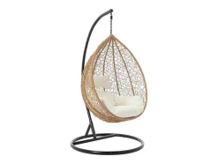 MYLIA Hangstoel-Hangstoel Van Gevlochten Hars - Licht Naturel - Campli Van