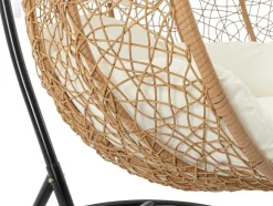 MYLIA Hangstoel-Hangstoel Van Gevlochten Hars - Licht Naturel - Campli Van