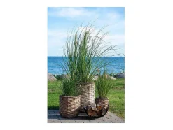 Vente-unique Decoratieobject Voor Binnen-Hanoi Planten Schuilplaatsen Set Van 3 Stuks. Buitenshuis Naturel.