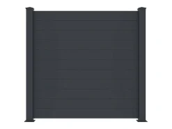 EXPERTLAND Afscherming En Omheining-Hek, H182 X L188,6 Cm In Donkergrijs Aluminium - Otavio