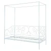 Vente-unique Aanbiedingen: Slaapkamer & Kantoor-Hemelbed Vivian - 90X200 Cm - Wit