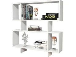 Homemania Boekenkast & Vitrine-Hera Boekenkast, Wit, 100X22X111 Cm, Epikasa