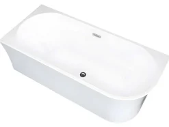 Shower & Design Hoekbad-Hoekbad - 201 L - 150 X 75 X 59 Cm - Wit - Acryl - Hoek Links - Ponticola