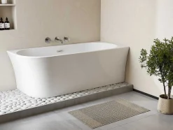 Shower & Design Hoekbad-Hoekbad - 201 L - 150 X 75 X 59 Cm - Wit - Acryl - Hoek Rechts - Ponticola