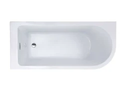 Shower & Design Hoekbad-Hoekbad - 201 Liter - 150 X 75 X 58 Cm - Wit - Linkse Hoek - Anika