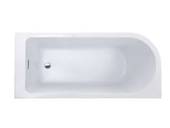 Shower & Design Hoekbad-Hoekbad - 201 Liter - 150 X 75 X 58 Cm - Wit - Rechtse Hoek - Anika