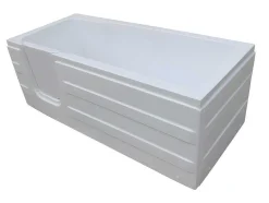 Shower & Design Hoekbad-Hoekbad Met Deurtje Servee - 235L - 170 X 76 X 62 Cm - Hoek Links