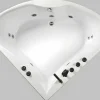 Shower & Design Massagebad-Hoekbadkuip Agyness - 263L - 135 X 135 X H57 Cm