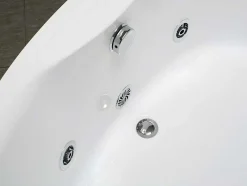 Shower & Design Massagebad-Hoekbadkuip Agyness - 263L - 135 X 135 X H57 Cm